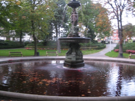 fountain opposite town hall