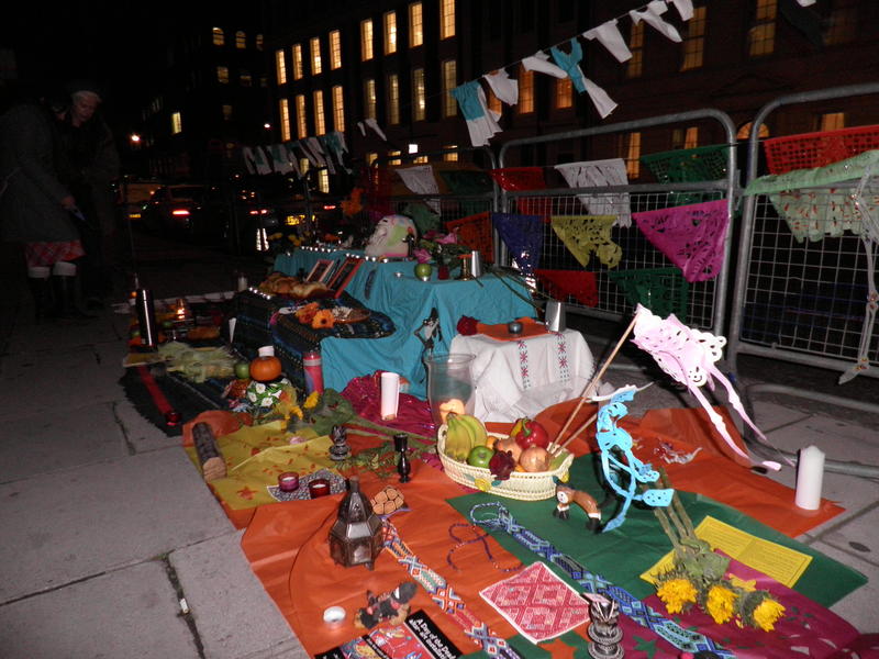 side view of the altar at Mexican Embassy