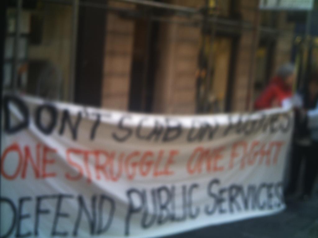 Don't Scab on the Posties! One Struggle! One Fight! Defend Public Services!