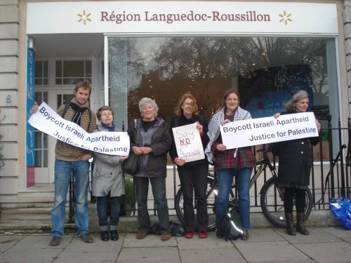 Protest outside Languedoc Offices