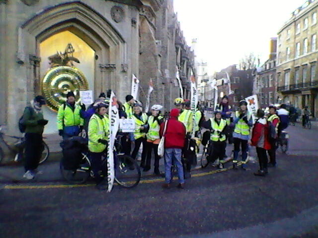 Part of the Cambridge send-off