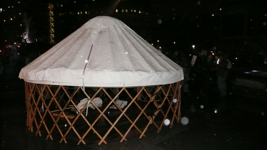 a yurt