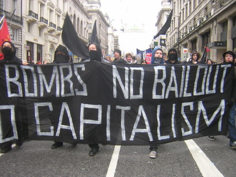 Anti-Capitalist presence at the Wave