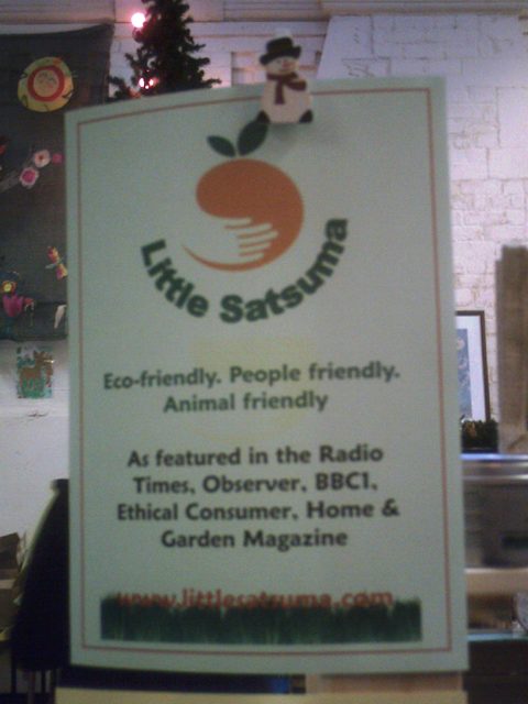 Soaps, face creams, but no actual satsumas