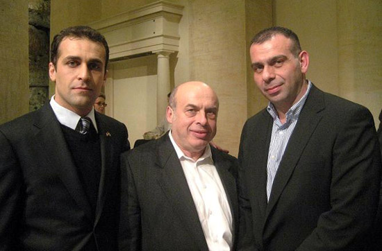Potkin & Fakhravar with Israeli neocon Natan Sharansky