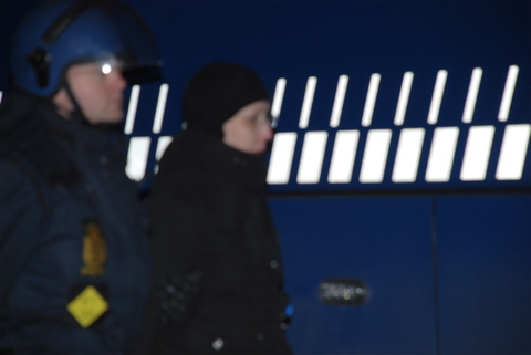 People taken away by the Police on Bus 51