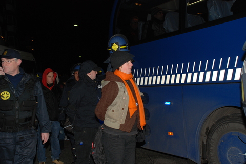 Tied with cable ties