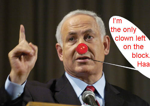 netanyahu the clown