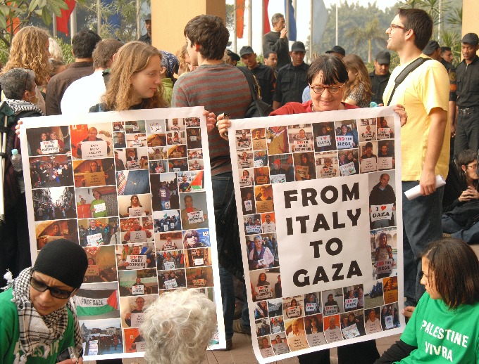 “From Italy to Gaza,” led by European parliamentarian Luisa Morgantini