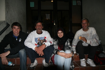 Youth talk with homeless in Tampa