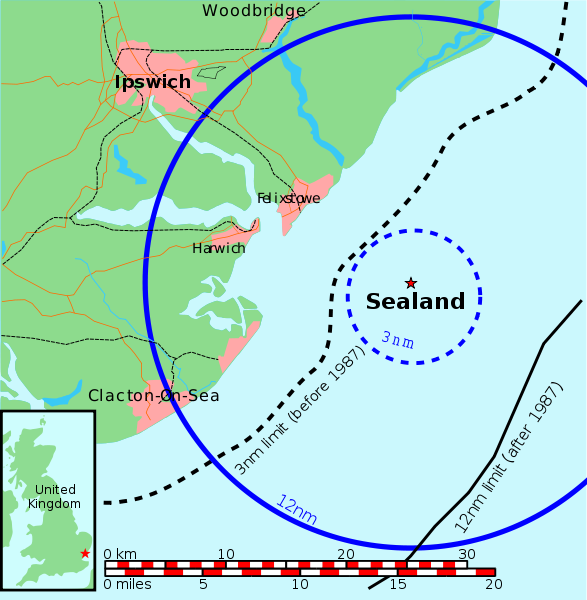 Sealand and the UK Territorial Limits