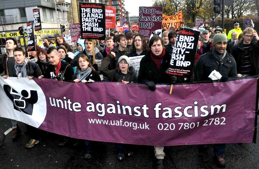 Anti Fascist protests mach in opposition to the EDL last year