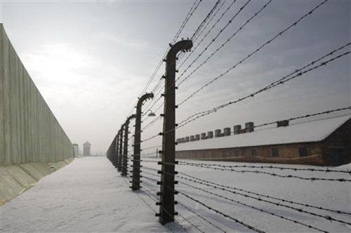 Israeli wall/Auschwitz fence