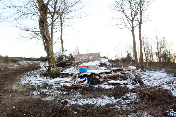 mainshill camp after eviction and destruction