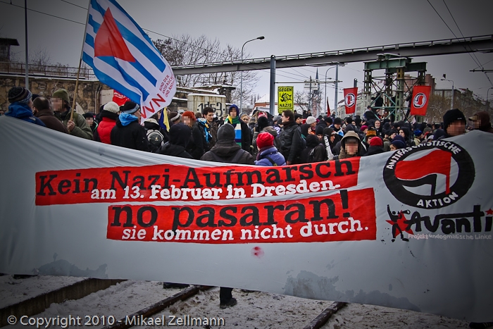 "no pasaran" - the slogan of the day