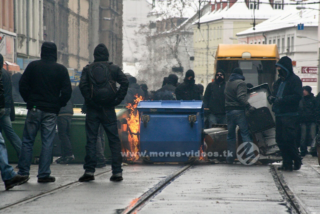 building of barricades
