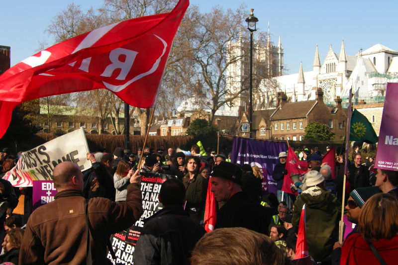 C3. "RACISTS NOT WELCOME" as Westminster Abbey Looks On