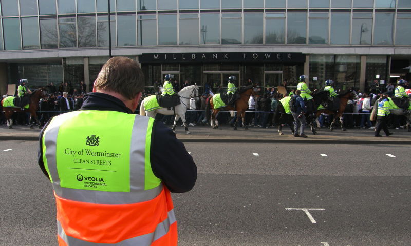 D9. "Someday a real rain will come and wash all this scum off the streets"