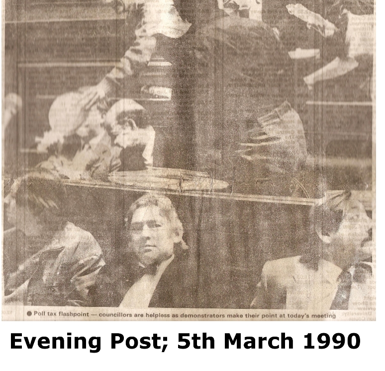 Pieing councillors with shaving foam on paper plates - soooo humiliating.