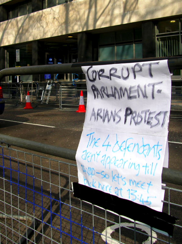 B1. Justice & Protest Postponed – empty press & protest pens