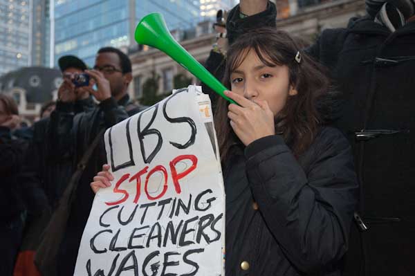 UBS Stop cutting cleners wages