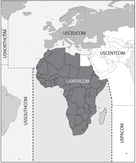 USAFRICOM area of responsibility