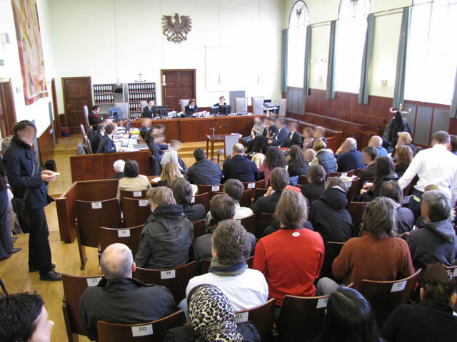 Inside the court room, March 2, 2010