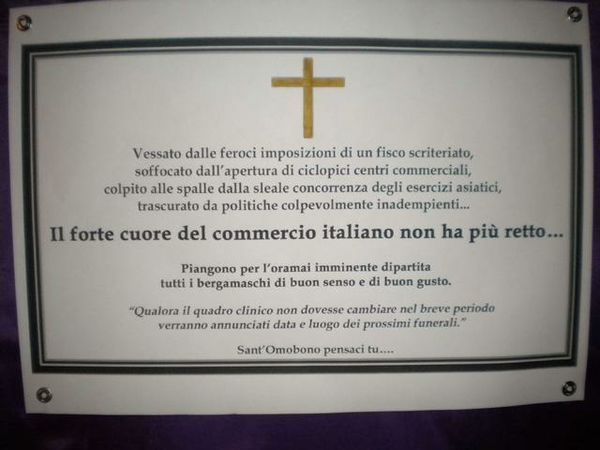 FN racist obituary poster