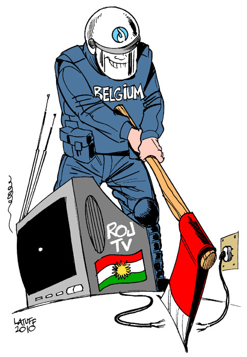Police shut down Kurdish TV in Belgium