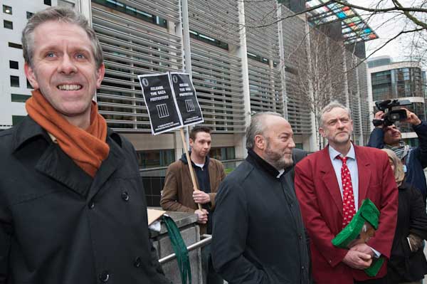 Chris, George & Jeremy outside the Home Office