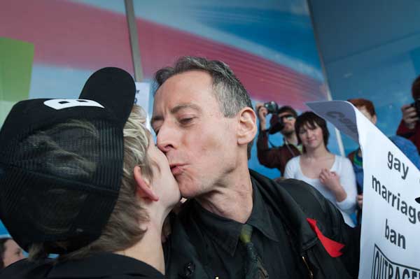 Tamsin Omond and Peter Tatchell