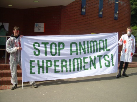 Activists Outside Sheffield University