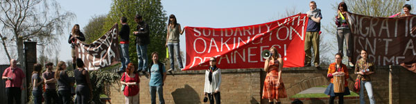 Solidarity Demo Oakington 19/04/01