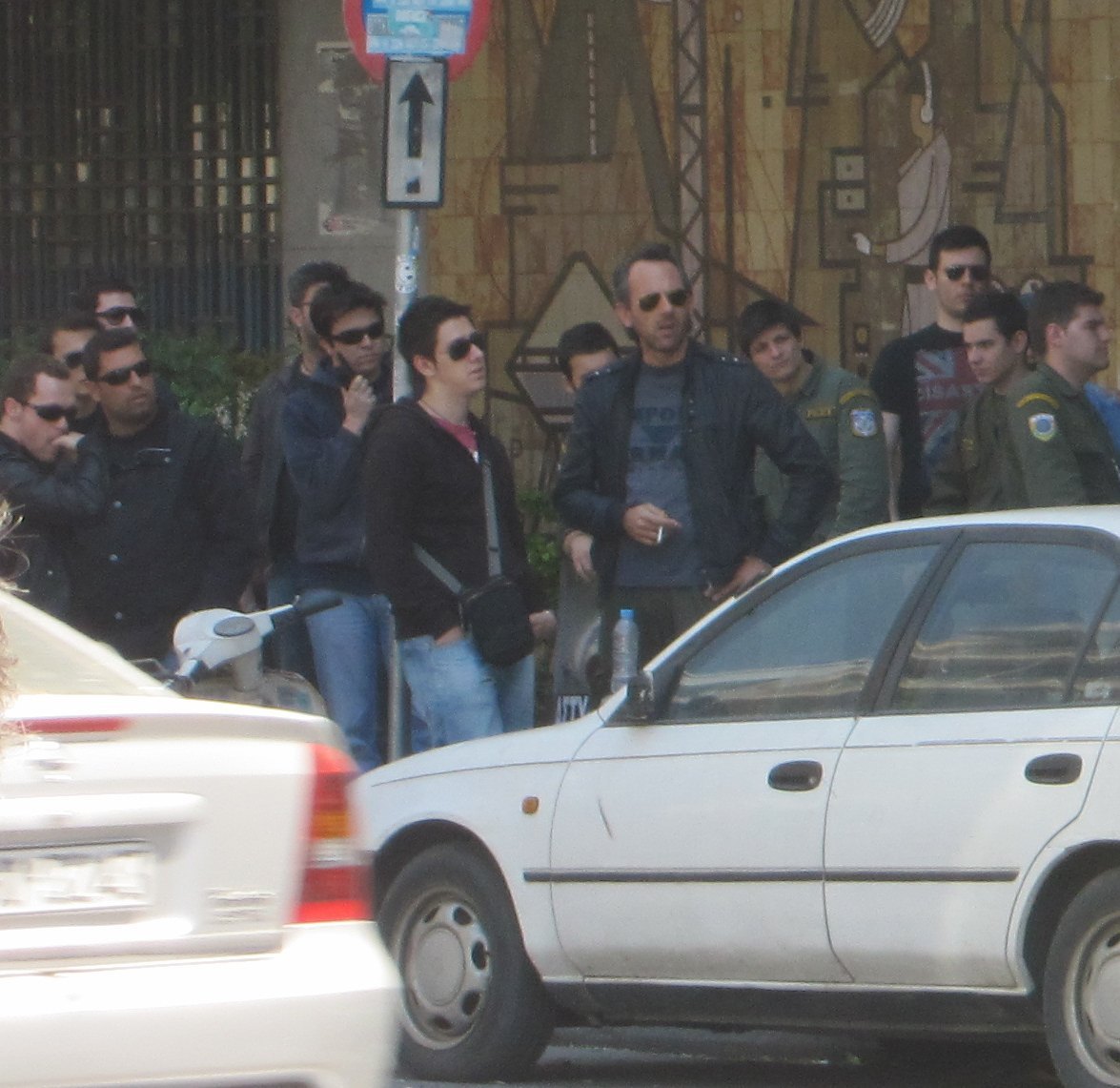 provos side by side with Police..