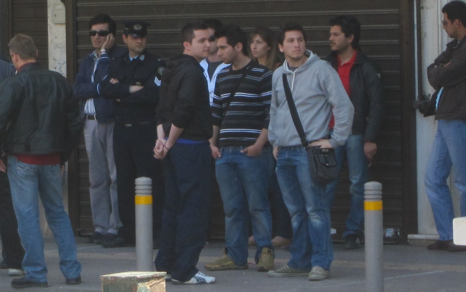 provos.. just unloaded from Police bus..