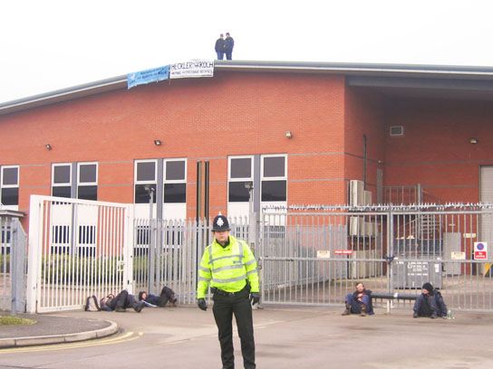 The 18th Feb blockade of Heckler & Koch