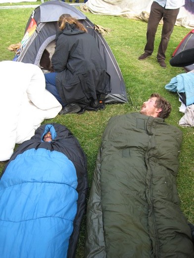 early morning tent search