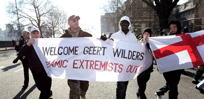 Notice the Black EDL member