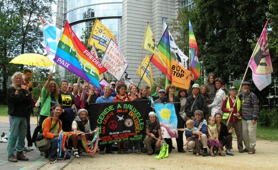 Footprints for Peace in Brussels, July 2009 (D. Viesnik)