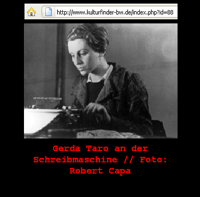 Fotografin Gerta Taro