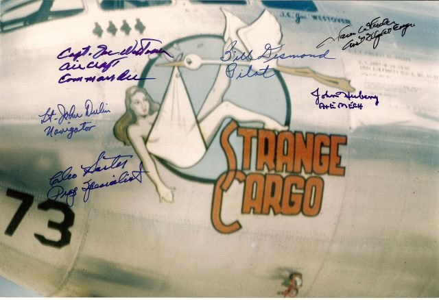 "Strange Cargo" B-29 Superfortress participated in the bombing of Nagasaki