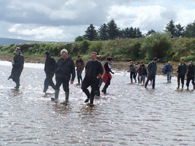 Community walk onto the estuary
