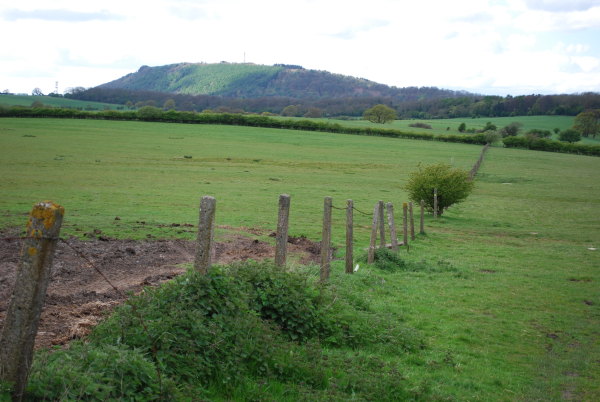 View of The Wrekin across Site A - soon to be replaced by a big black hole.