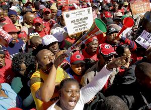 South African Workers Blowing Their Own Vuvuzela