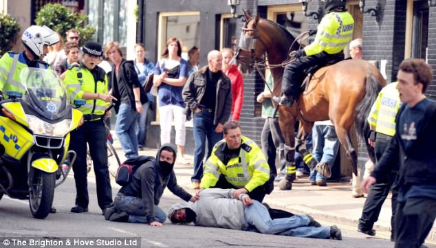 Anti-Fascist knocked out