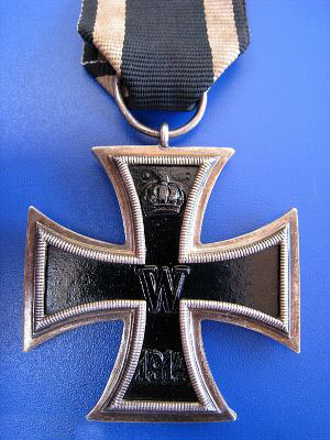 WORLD WAR 1 IRON CROSS 2ND CLASS no SWASTIKA