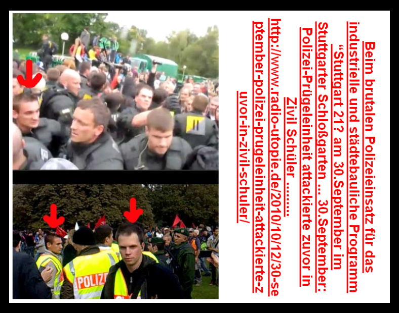 Beim BRUTALEN-POLIZEINSATZ 30-9-2010