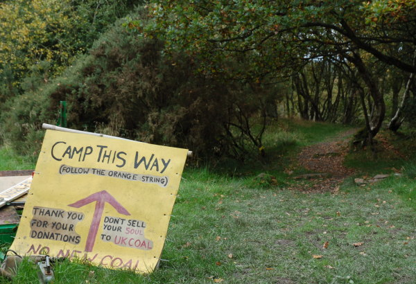 Follow this path to the camp