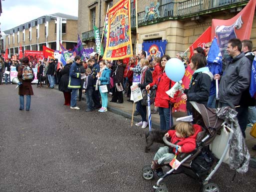 ...With a common purpose outside The Guildhall.