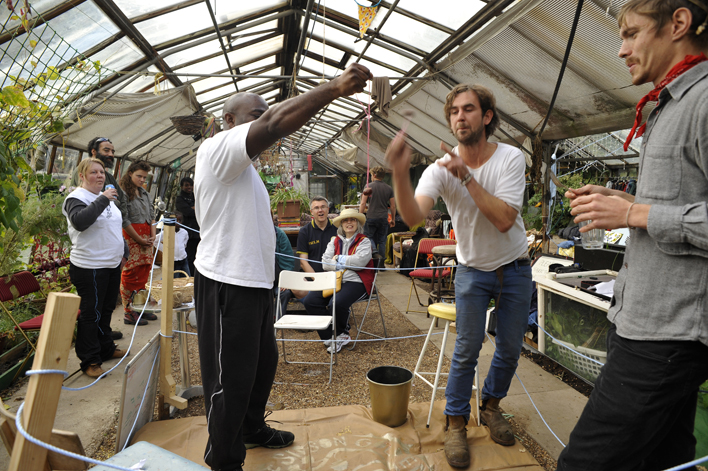 the conker action begins